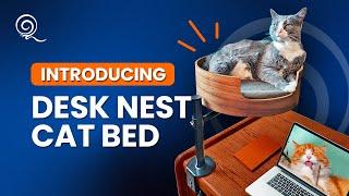 Desk Nest - Your Cat's Cozy Bed That Attaches To Your Desk