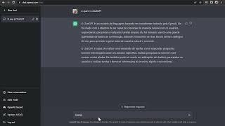 ChatGPT uma nova ferramenta de AI (Inteligencia Artificial)