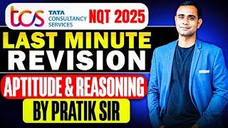 TCS Free NQT 2025 Last Minute Revision | Aptitude & Reasoning