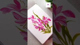 Easiest Flower Painting #artvideo #artwork #viral #flowerpainting #wocol