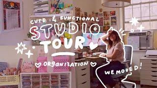 home art studio tour  cute, functional & organized in nyc