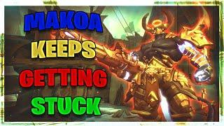 Makoa Keeps Getting Stuck - Raum Paladins Ranked