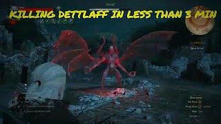 WITCHER 3 - KILL DETTLAFF IN 2 MINUTES.