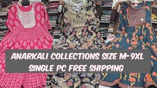 Anarkali Kurti Collections Size M to 9XL / Best Price  Best Quality  #plussize #anarkali #trends