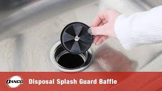 3.3 inch Garbage Disposal Splash Guard Baffle in Black