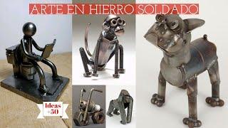 +60 Ideas para CREAR o DECORAR con ARTESANÍAS en HIERRO SOLDADO - CREATE HANDICRAFTS in WELDED IRON