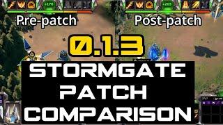 Defensive NERFS! - Stormgate 0.1.3 Patch Side by Side Comparison