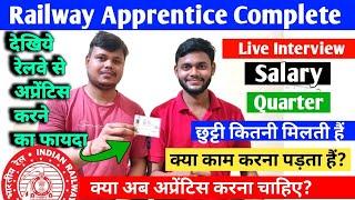  Live Interview With Apprentice Completed Candidate | Railway Apprentice 2022 | #apprentice