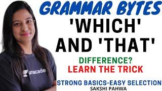 Which and That Difference | Grammar Bytes | Sakshi Pahwa