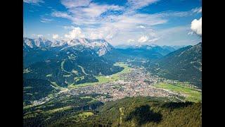 Meditative 360 panoramic flight on Wank mountain, Garmisch-Partenkirchen