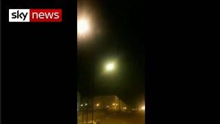 The moment the 'missile' hit the Ukranian plane over Tehran