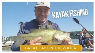 Kayak fishing adventure on a beautiful day in New York! #fishing #kayakfishing #bass