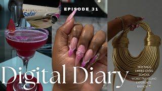 #digitaldiary : episode 31 | worst travelling experience, new nails, brunch, school etc 