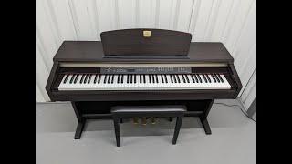 Yamaha Clavinova CLP-120 digital piano and stool in dark rosewood finish stock number 23357