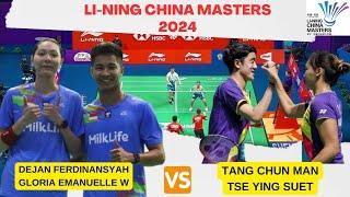 DEJAN FERDINANSYAH/GLORIA EMANUELLE W (INA) VS TANG CHU MAN/TSE YING SUET (HKG) | CHINA MASTERS 2024