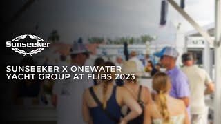 Sunseeker X OWYG at the Ft Lauderdale International Boat Show 2023