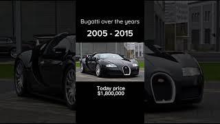 Bugatti over the years (1910 - 2023) #shorts #cars #shortvideo