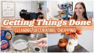 GETTING THINGS DONE | CLEAN WITH ME, FALL DECORATING, SHOPPING