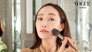 Megumi Kanzaki's Skincare Routine & Monochromatic Nude Makeup Look | Beauty Secrets | VOGUE JAPAN