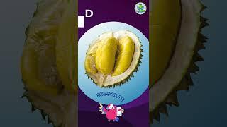 D for Durian |Learn the Alphabet with Fun| Durian Fruit Song for Kids | #EduBudsWorld @EduBudsWorld