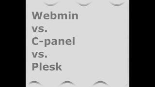 Plesk vs. C-panel vs. Plesk