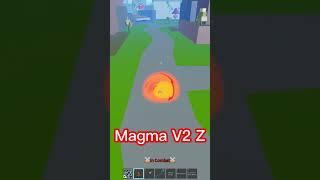 Best Magma V2 Combo #shorts #bloxfruits #roblox #magmafruit