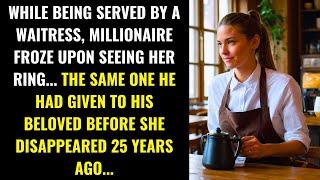 MILLIONAIRE WAS FROZEN WHEN HE SAW THE WAITRESS'S RING... THE SAME ONE HE GAVE TO HIS LOVER...