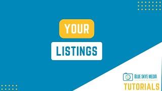 Listing Page Overview | Blue Skye Media Tutorials