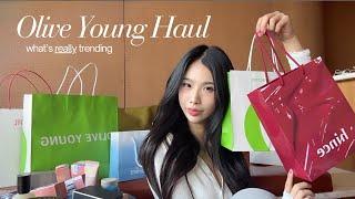 Huge K-Beauty Haul  | viral olive young skincare + makeup