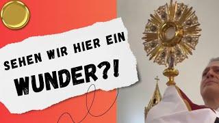 Hostie mit "Herzschlag" in der Monstranz | Wurde hier ein eucharistisches Wunder gefilmt?