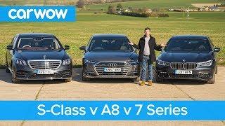 Mercedes S-Class vs Audi A8 vs BMW 7 Series review - which is the best? | carwow Reviews