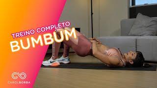 Treino de 3 minutos para endurecer o bumbum com música - Carol Borba