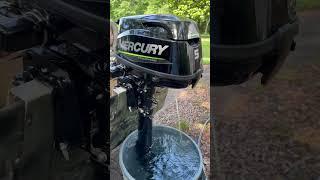 Easiest outboard I’ve ever started! #boating #fishing #mercury #gheenoe