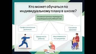 Обучение школьников по индивидуальному учебному плану.