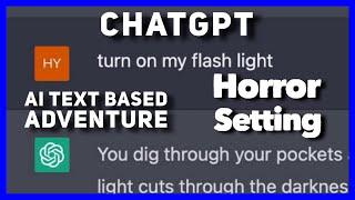 AI Text-Based Adventure Game Using ChatGPT (Horror Setting) #chatgpt
