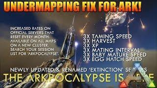 ARK - UNDERMAPPING FIX FINALLY! - NEW ARKPOCALYPSE SERVERS! - BIG UPDATES!