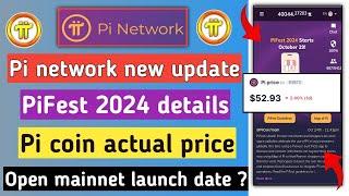 pi network new update | pifest | pi coin price | pi open mainnet launch date | pi network