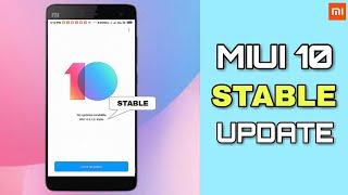 MIUI 10 Global Stable Rom Update Released || Update Now