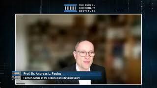 Prof. Dr. Andreas L. Paulus at IDI's emergency conference on threats to judicial independence