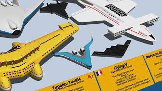 Monster Aircraft Type & Size Comparison 3D