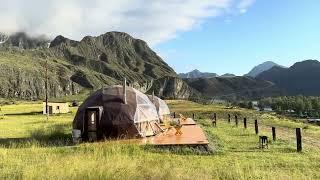 Glamping in the Altai mountains, Russia 2024