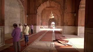 Islamic Stock  Video ]- Copyright © Free – Panning Shot of Worshippers in Jama Masjid