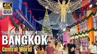 [BANGKOK] Central World "Strolling Christmas Illumination & Christmas Market" | Thailand [4K HDR]