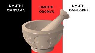 umuthi omnyama, obomvu, nomhlophe,