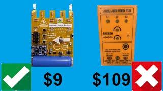 How to make 3 phase Motor and Phase Sequence Indicator / Rotation Tester