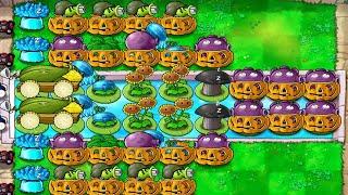 Plants vs Zombies Survival Endless 11000 plus Flags - 2 Cob Cannon Strategy