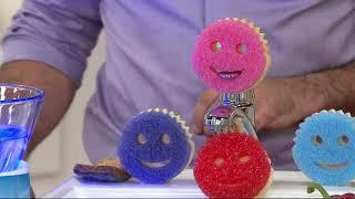 Scrub Mommy Double Sided Multi Color Sponge Set on QVC