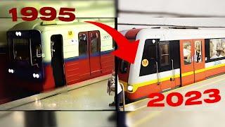 Warszawskie metro: 1995 vs. 2023 / Pole Mokotowskie, Kabaty