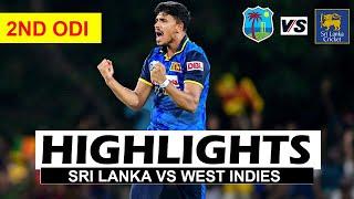 SRI LANKA VS WEST INDIES HIGHLIGHTS 2ND ODI MATCH 2024 | SL VS WI