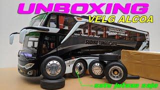 KEREN ABIS !!! UNBOXING VELG ALCOA BUAT MINIATUR BUS